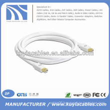 White Mini DP to Mini DP Cable for Macbook